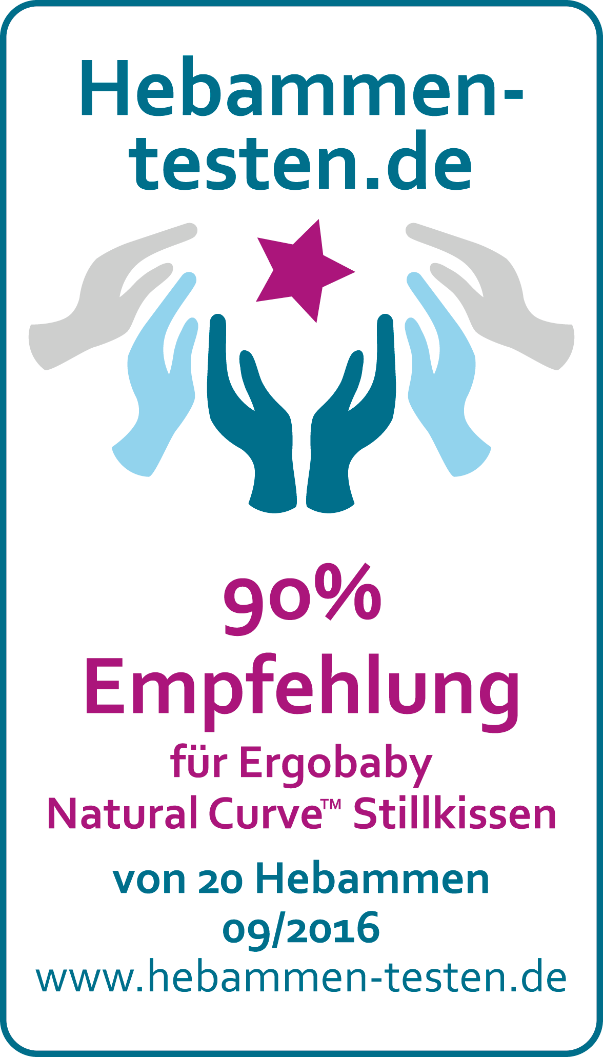 Siegel Ergobaby Natural Curve aktuell