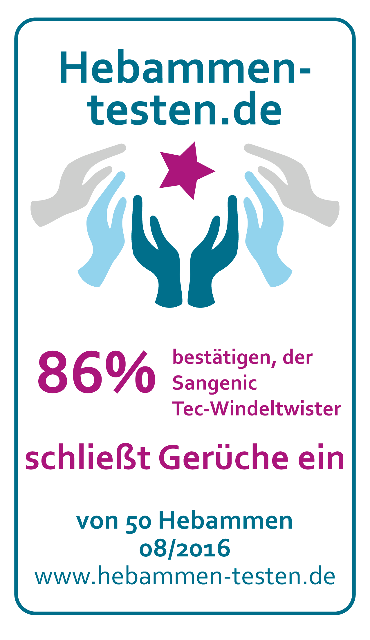 Tommee Tippee Sangenic Windeleimer Siegel aktuell