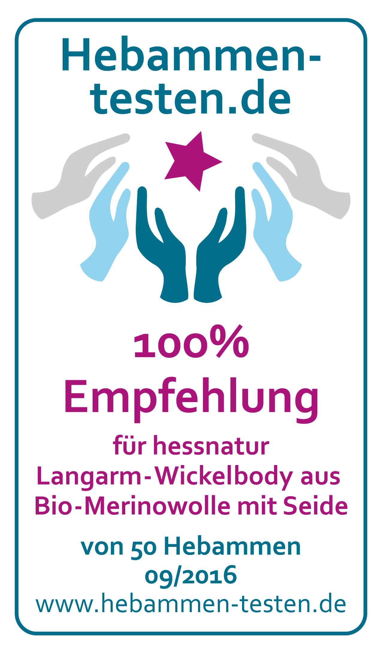 hessnatur Wickelbody Siegel aktuell