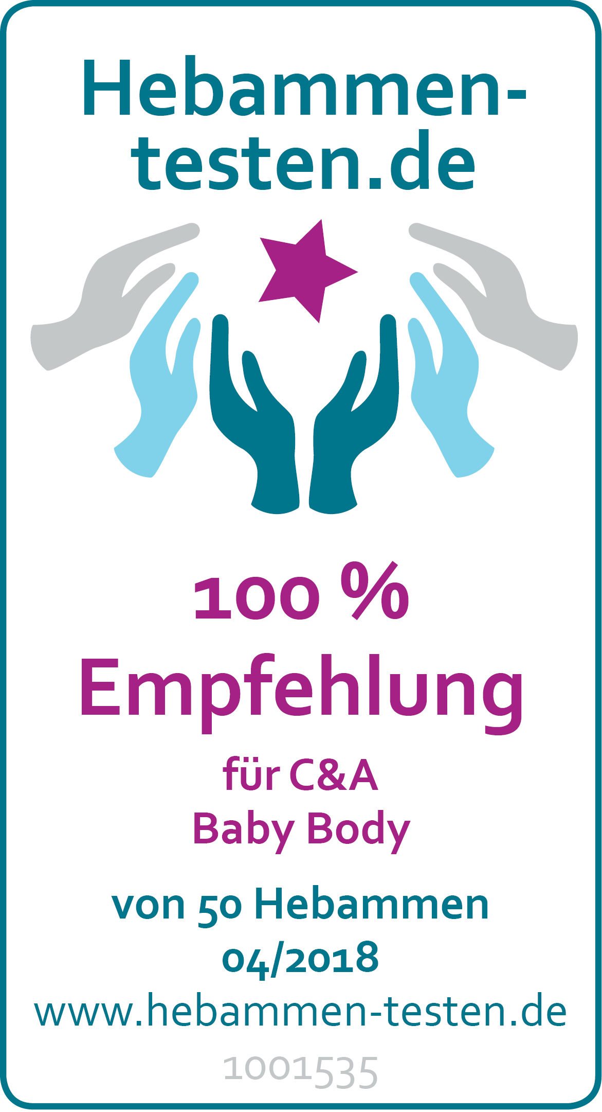 C&A Baby Body Siegel 2018