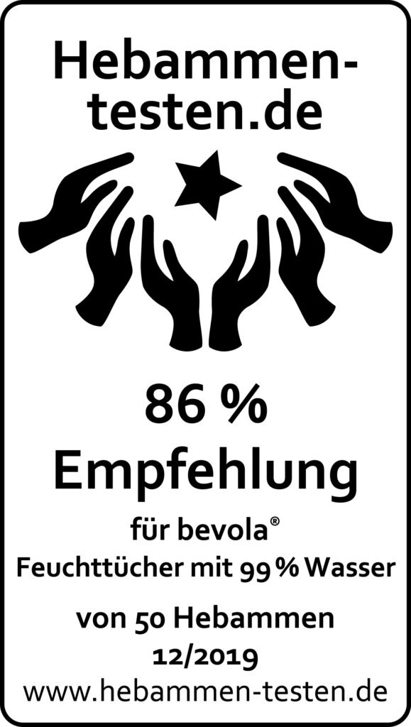 Bevola Feuchttücher 99% Wasser Siegel sw