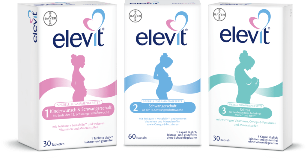 Elevit 3-Phasen-Nährstoffprogramm