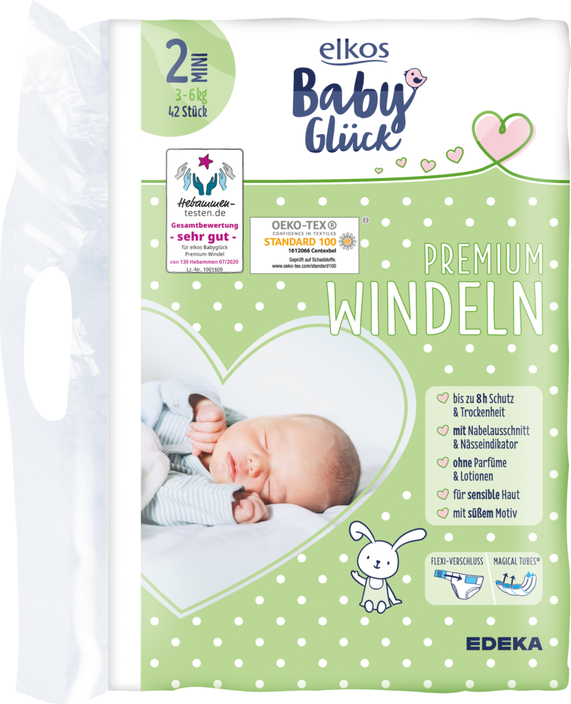 elkos babyglück Windeln Produktbild Gr.2