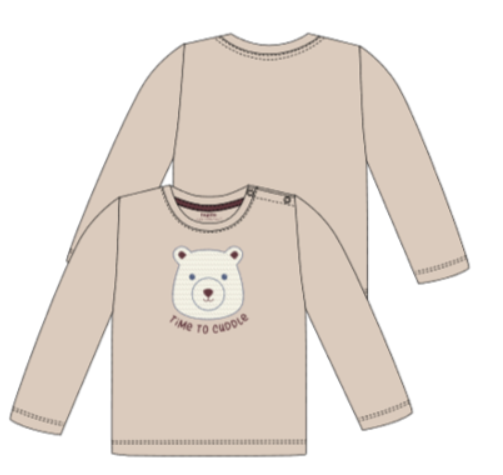 lupilu Longsleeve beige Bär