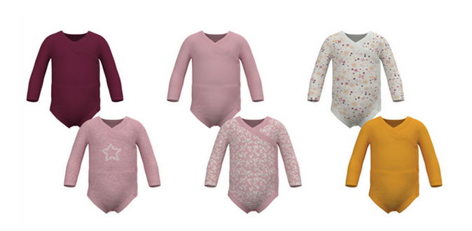 Designs Wickelbody lupilu Mädchen