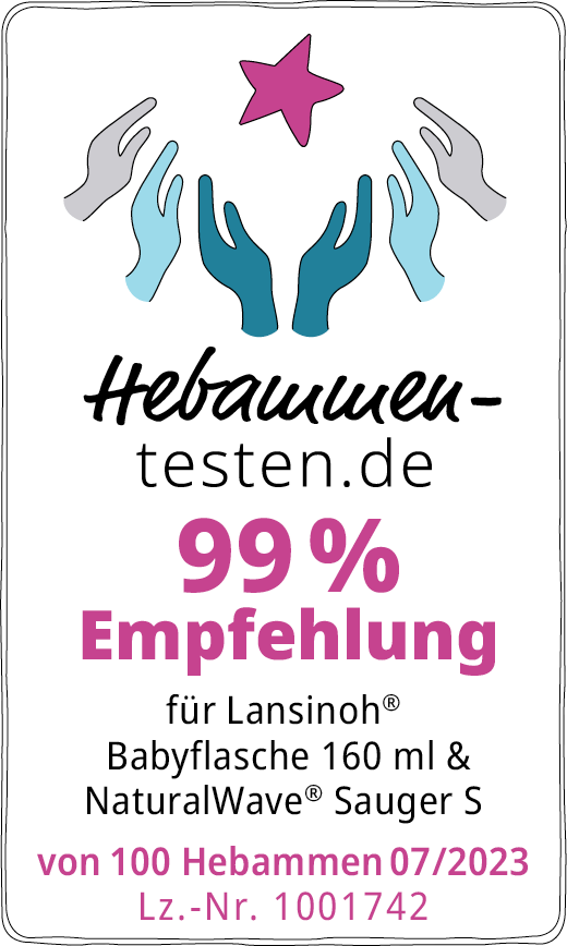 Siegel Lansinoh Babyflasche 2023 99 Prozent Empfehlung