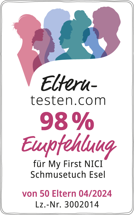 Eltern-testen.com Siegel NICI Schmusetuch