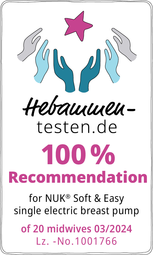 NUK Soft& Easy Milchpumpe englisches Siegel