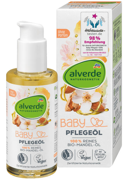 alverde Baby Pflegeöl 100% reines Bio-Mandel-Öl