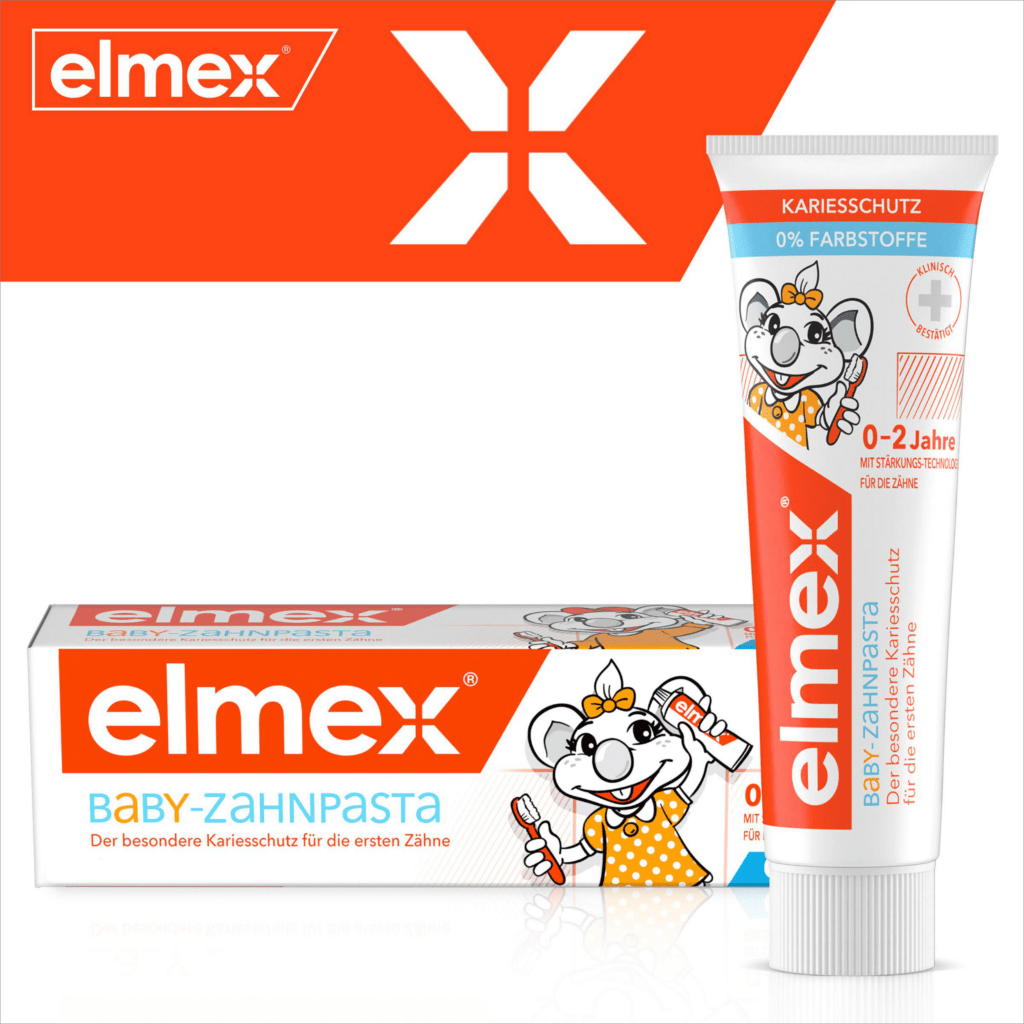 elmex Baby Zahnpasta Tube frontal