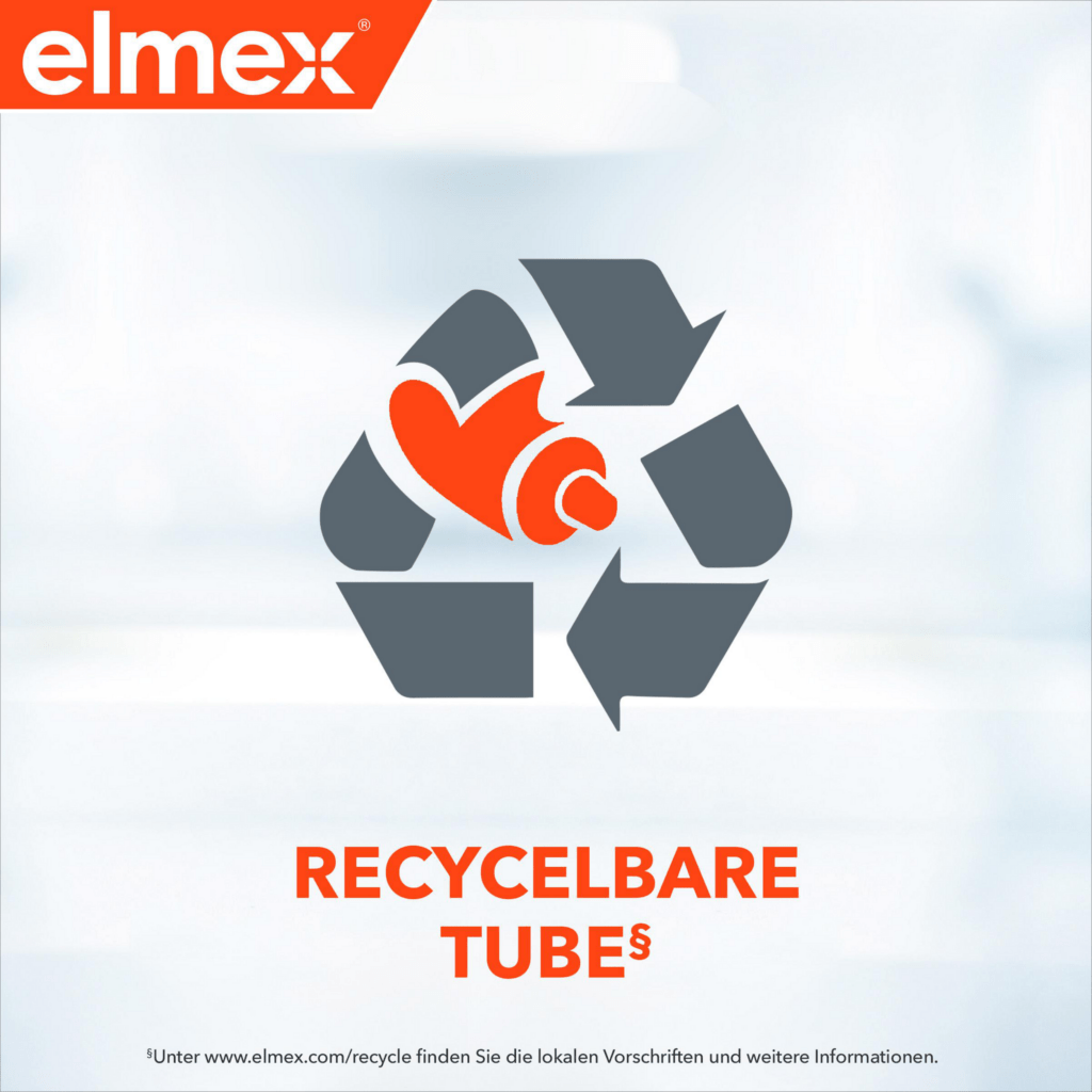 elmex Benefit Icon recycelbare Tube